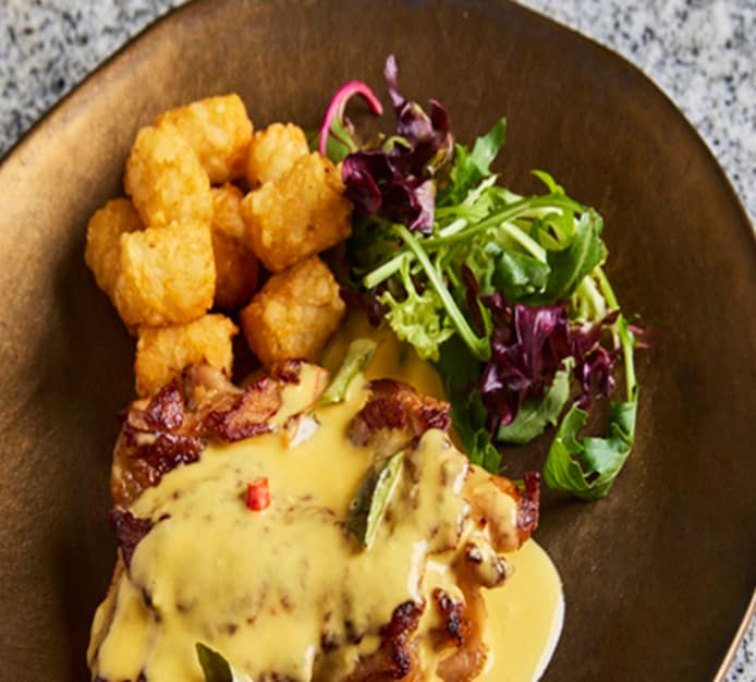 Chicken Chop With Salted Egg Sauce